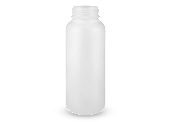 Bottle 500ml in HDPE or Multiplayer, neck 42mm, natural color